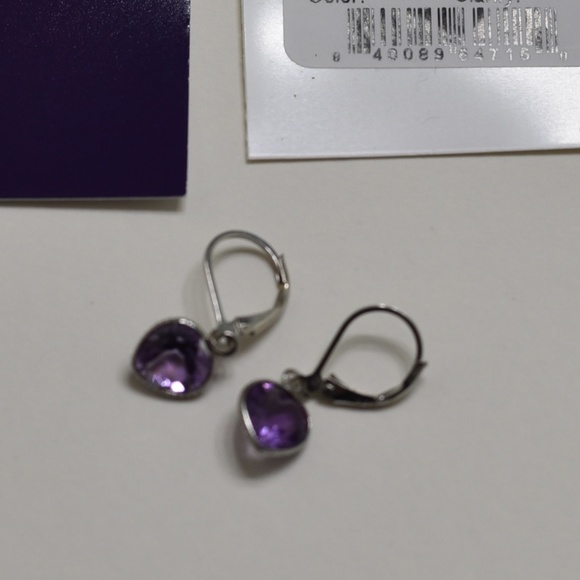Amethyst and Sterling Silver Earrings Savvy Cie NWT Nordstrom - Picture 2 of 4